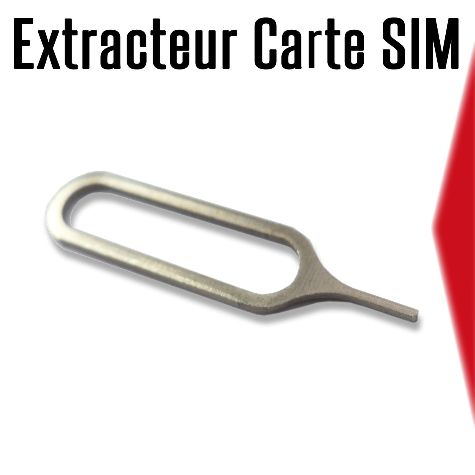 Clé Extracteur Carte Sim iPhone 3, 4, 5, 6, iPad